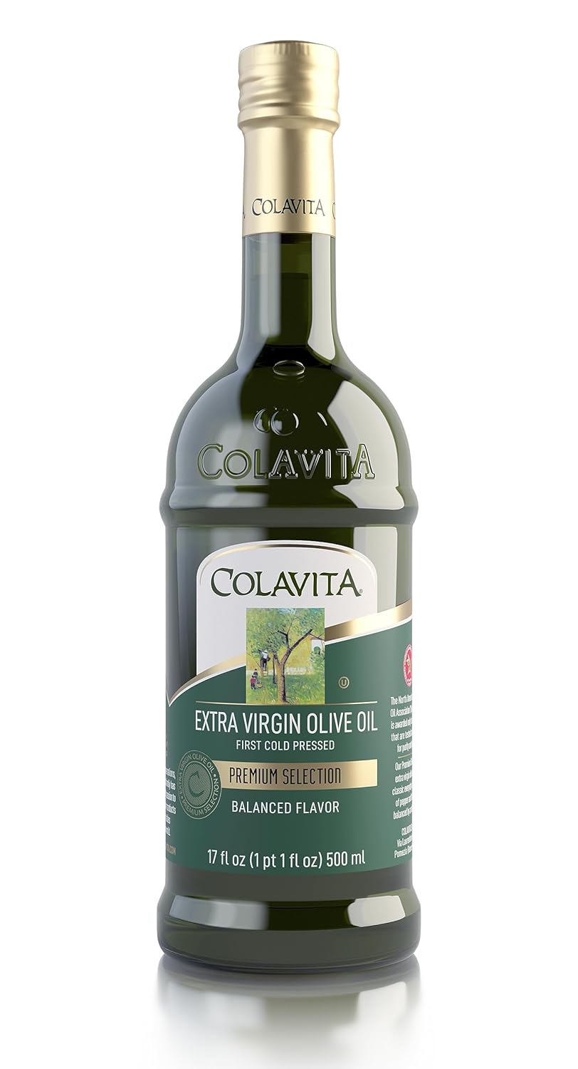 Colavita Premium Selection Extra Virgin Olive Oil, 17 fl oz — Picual, Arbequina, Koroneiki from Mediterranean Blend