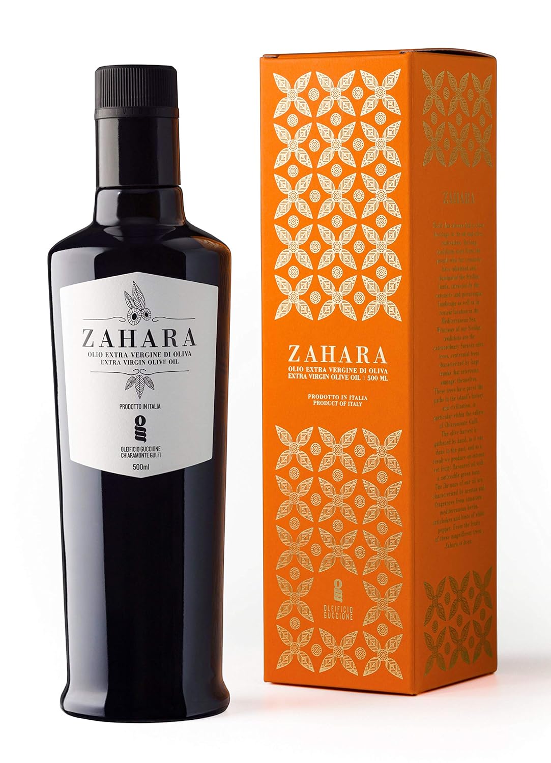 Zahara Extra Virgin Olive Oil, Sicilian Premium Early Harvest Cold Pressed — Nocellara del Belice, Biancolilla from Sicily