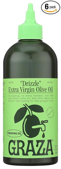Graza Drizzle Extra Virgin Olive Oil, 500 mL (Pack of 6) — Picual from Andalusia